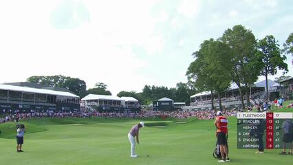 Tommy Fleetwood | Round 3 | 18th hole | Shot 2 | 2025 Travelers