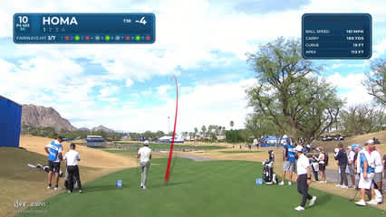 Max Homa | Round 1 | 10th hole | Shot 1 | 2026 The American Express