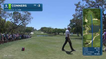 Corey Conners | Round 2 | 5th hole | Shot 1 | 2026 Valspar
