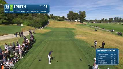 Jordan Spieth | Round 4 | 18th hole | Shot 1 | 2026 The Genesis