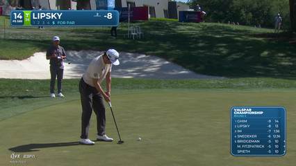 David Lipsky | Round 2 | 14th hole | Shot 5 | 2026 Valspar