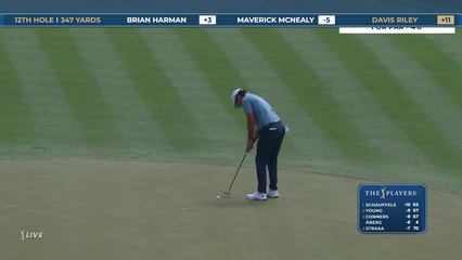 Davis Riley | Round 2 | 12th hole | Shot 5 | 2026 THE PLAYERS