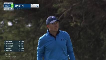 Jordan Spieth | 2022 AT&T Pebble Beach | Round 3 | 11th hole | Shot 2
