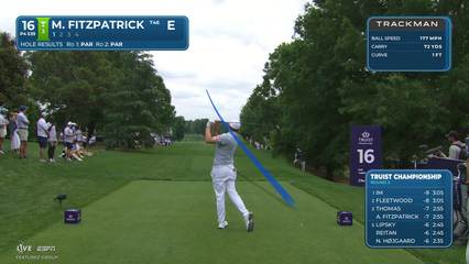 Matt Fitzpatrick | Round 3 | 16th hole | Shot 1 | 2026 Truist Championship