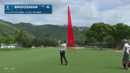 Jacob Bridgeman | Round 4 | 2nd hole | Shot 2 | 2026 Sony Open
