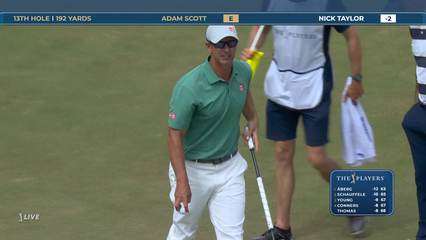 Adam Scott | Round 3 | 13th hole | Shot 3 | 2026 THE PLAYERS