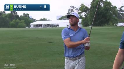 Sam Burns | Round 1 | 16th hole | Shot 2 | -1 