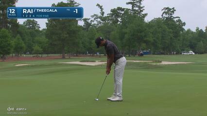 Aaron Rai | Round 1 | 12th hole | Shot 4 | 2025 Zurich Classic