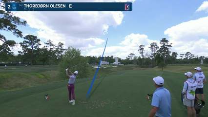 Thorbjørn Olesen | Round 1 | 2nd hole | Shot 1 | -1 Houston Open