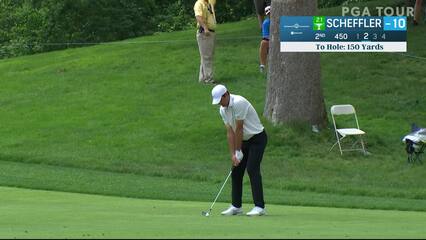 Scottie Scheffler | 2021 the Memorial | Round 4 | 2nd hole | Shot 2