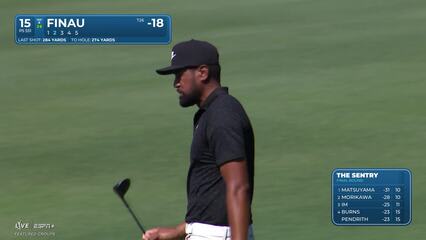 Tony Finau | Round 4 | 15th hole | Shot 2 | 2025 The Sentry