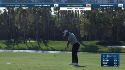 Emiliano Grillo | Round 1 | 7th hole | Shot 2 | 2025 THE PLAYERS