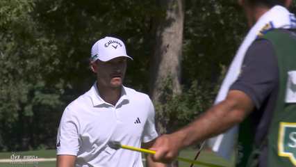 Rasmus Højgaard | Round 1 | 7th hole | Shot 3 | 2025 Sanderson Farms