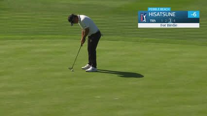 Ryo Hisatsune | Round 1 | 11th hole | Shot 3 | 2026 AT&T Pebble Beach