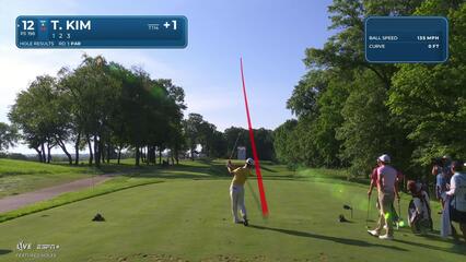 Tom Kim | Round 2 | 12th hole | Shot 1 | 2025 John Deere