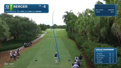 Daniel Berger | Round 4 | 13th hole | Shot 1 | 2026 Cadillac