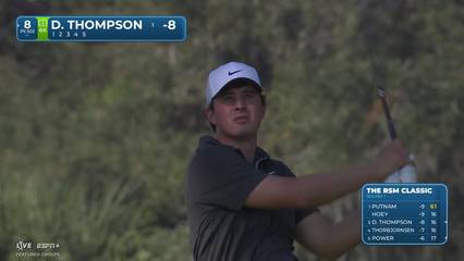 Davis Thompson | Round 1 | 8th hole | Shot 1 | 2025 The RSM Classic