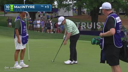 Robert MacIntyre | Round 3 | 10th hole | Shot 5 | 2026 Truist Championship