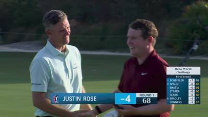 Justin Rose | Round 1 | 18th hole | Shot 4 | 2025 Hero World Challenge