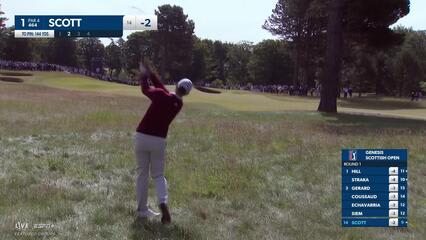 Adam Scott | Round 1 | 1st hole | Shot 2 | 2025 Genesis Scottish Open
