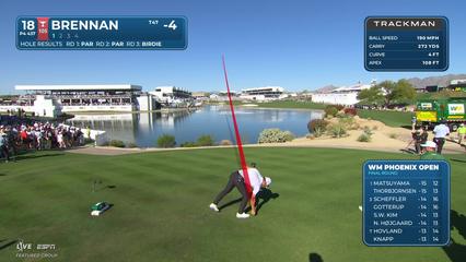 Michael Brennan | Round 4 | 18th hole | Shot 1 | 2026 WM Phoenix Open