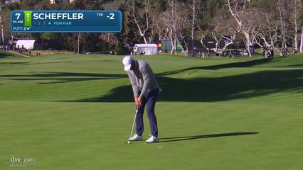 Scottie Scheffler | Round 3 | 7th hole | Shot 4 | 2026 The Genesis