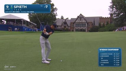 Jordan Spieth | Round 3 | 9th hole | Shot 2 | 2025 Wyndham