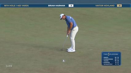 Viktor Hovland | Round 3 | 18th hole | Shot 4 | 2026 THE PLAYERS