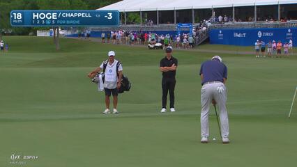 Tom Hoge | Round 1 | 18th hole | Shot 4 | 2025 Zurich Classic