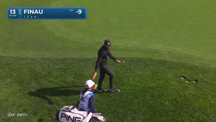 Tony Finau | Round 4 | 13th hole | Shot 3 | 2025 AT&T Pebble Beach