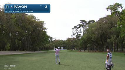 Matthieu Pavon | Round 4 | 11th hole | Shot 2 | 2025 RBC Heritage
