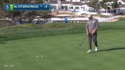 Matt Fitzpatrick | Round 2 | 4th hole | Shot 4 | 2026 AT&T Pebble Beach