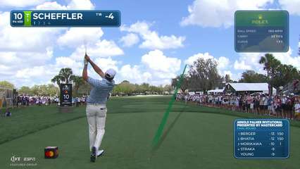 Scottie Scheffler | Round 4 | 10th hole | Shot 1 | 2026 Arnold Palmer