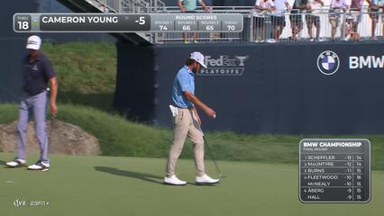 Cameron Young | Round 4 | 18th hole | Shot 4 | 2025 BMW Championship