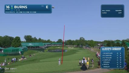 Sam Burns | Round 4 | 16th hole | Shot 1 | 2025 the Memorial