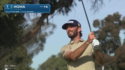 Max Homa | Round 1 | 7th hole | Shot 2 | 2025 Farmers