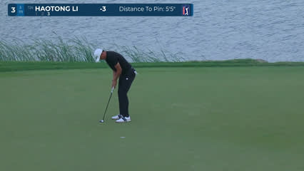 Haotong Li | Round 1 | 3rd hole | Shot 3 | 2026 Valero