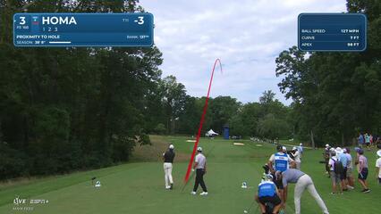 Max Homa | Round 1 | 3rd hole | Shot 1 | 2025 Wyndham