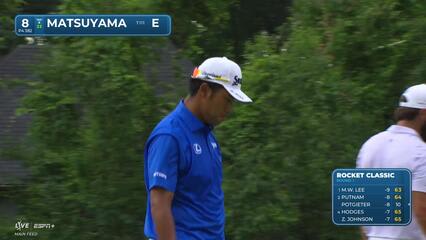 Hideki Matsuyama | Round 1 | 8th hole | Shot 4 | 2025 Rocket Classic
