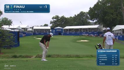 Tony Finau | Round 2 | 18th hole | Shot 2 | 2025 Wyndham