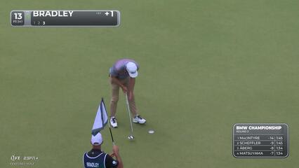 Keegan Bradley | Round 3 | 13th hole | Shot 3 | 2025 BMW Championship
