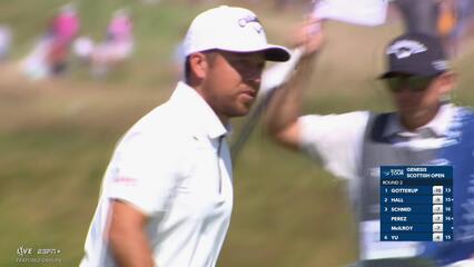 Xander Schauffele | Round 2 | 3rd hole | Shot 4 | 2025 Genesis Scottish Open