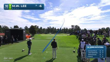 Min Woo Lee | Round 2 | 10th hole | Shot 1 | 2026 The Genesis