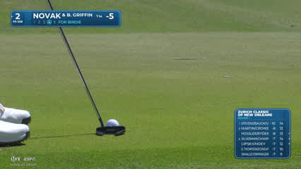 Andrew Novak | Round 1 | 2nd hole | Shot 5 | 2026 Zurich Classic