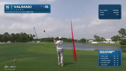 Sami Valimaki | Round 4 | 16th hole | Shot 1 | 2025 Houston Open