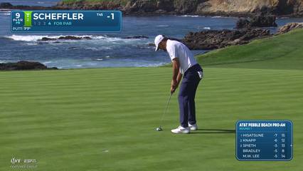 Scottie Scheffler | Round 1 | 9th hole | Shot 4 | 2026 AT&T Pebble Beach