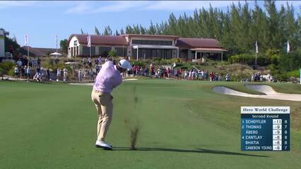Scottie Scheffler | Round 2 | 9th hole | Shot 3 | 2024 Hero World Challenge
