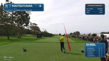 Hideki Matsuyama | Round 4 | 11th hole | Shot 1 | 2025 Genesis