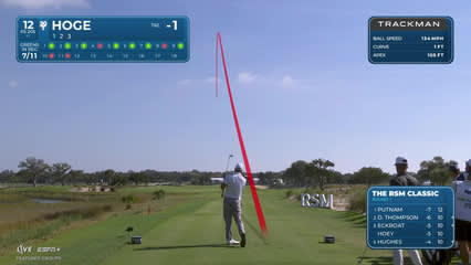 Tom Hoge | Round 1 | 12th hole | Shot 1 | 2025 The RSM Classic