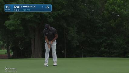 Aaron Rai | Round 1 | 15th hole | Shot 4 | 2025 Zurich Classic